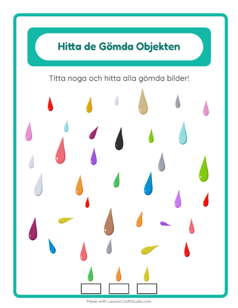 Hitta föremål – Färger