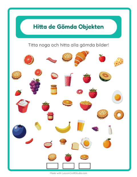 Hitta föremål – Frukost