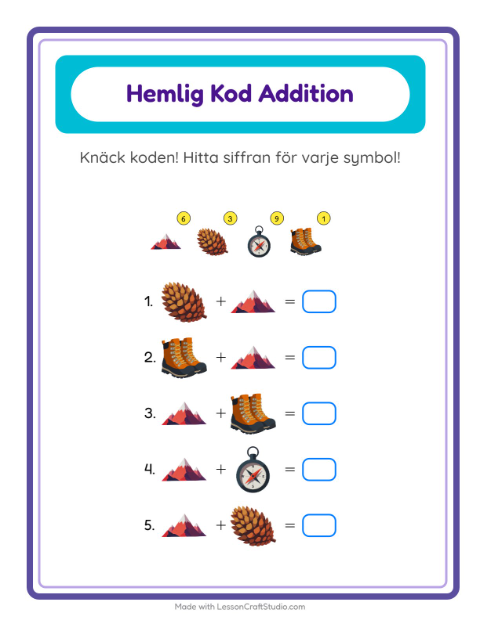Räknekod – Camping
