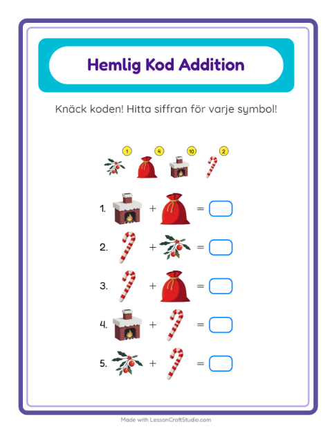 Räknekod – Jul