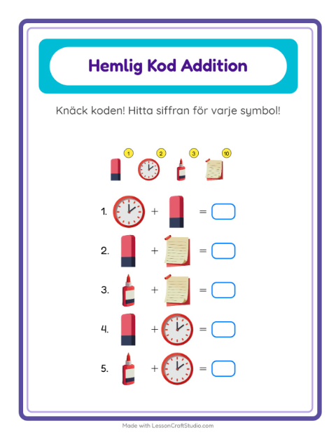 Räknekod – Klassrum