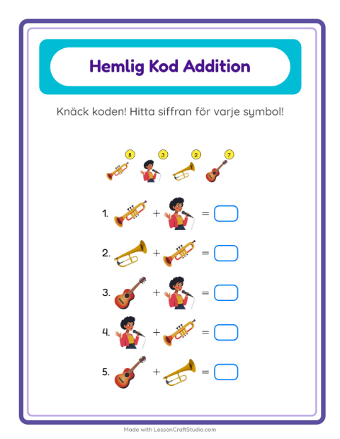 Räknekod – Musik