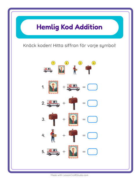 Räknekod – Postkontor