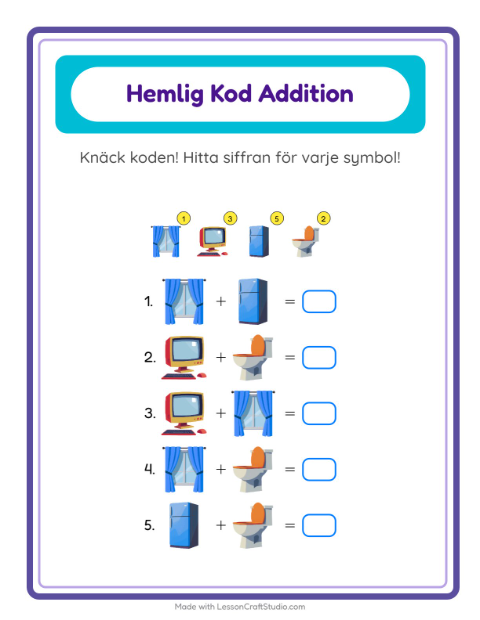 Räknekod – Runt huset