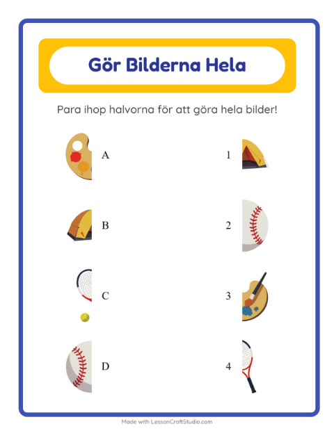 Gör helheten – Aktiviteter