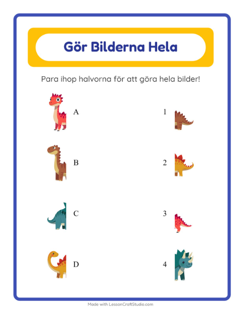 Gör helheten – Dinosaurier