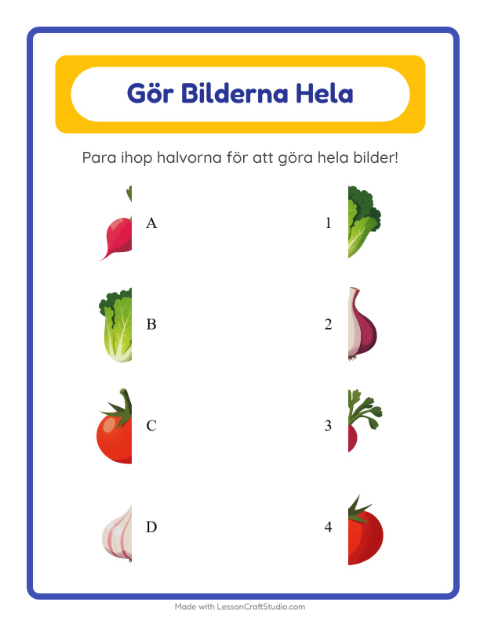 Gör helheten – Grönsaker