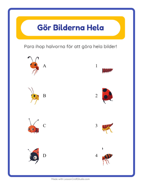 Gör helheten – Insekter och kryp