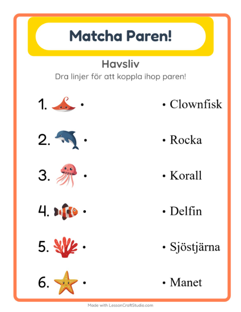 Bild och ord – Havsliv