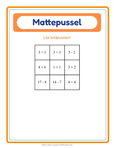 Talpussel med plus och minus – Fåglar 2