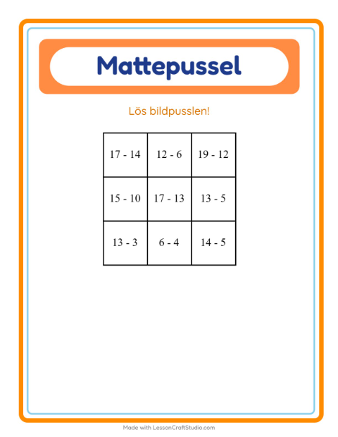 Talpussel med minus – Möbler