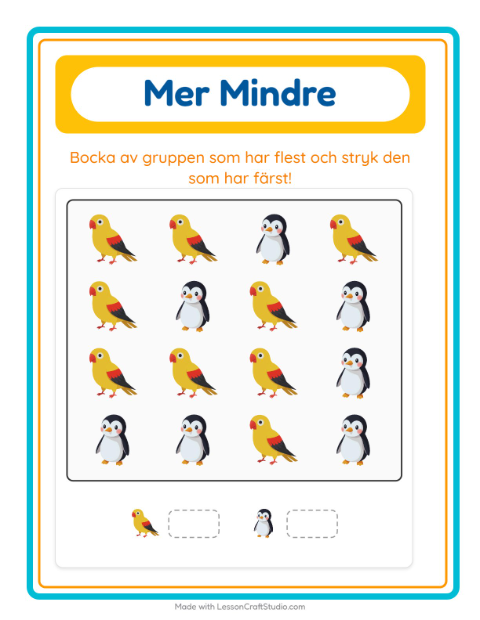 Fler eller färre – Fåglar