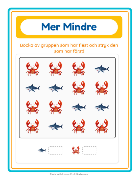 Fler eller färre – Havsliv