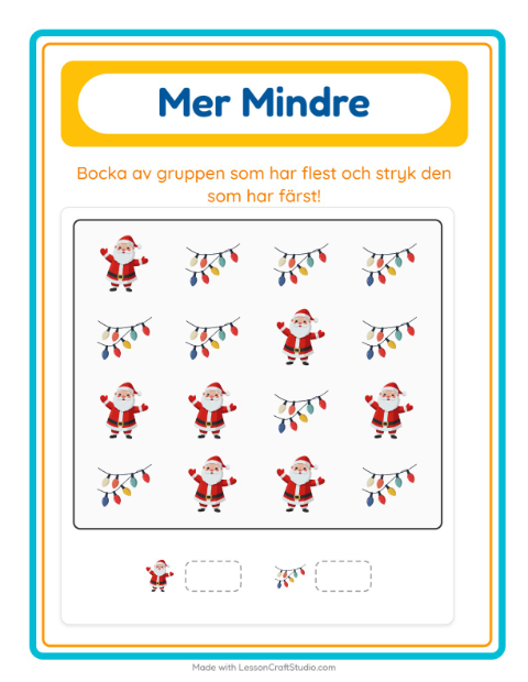Fler eller färre – Jul