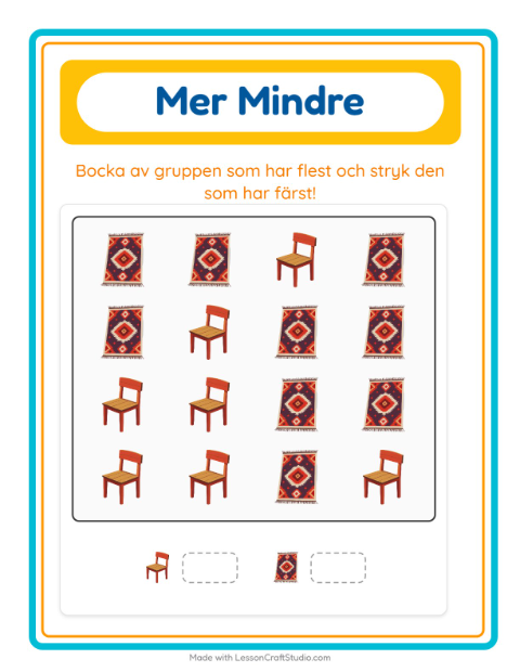 Fler eller färre – Möbler