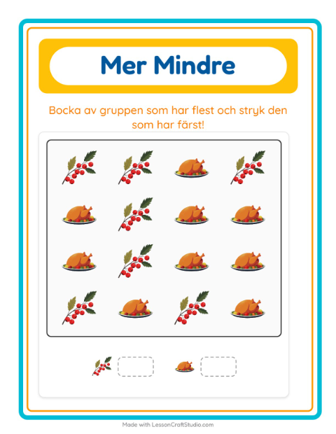 Fler eller färre – Thanksgiving