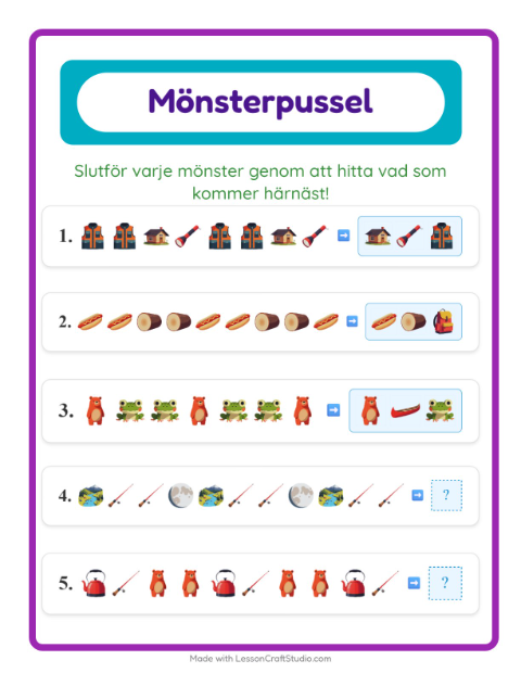 Mönster – Camping