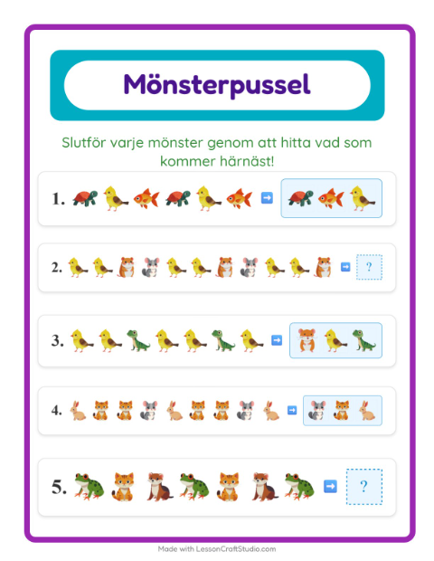 Mönster – Husdjur