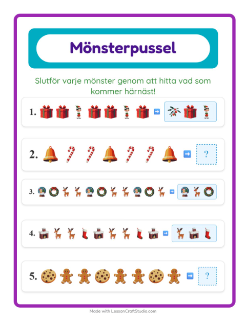 Mönster – Jul