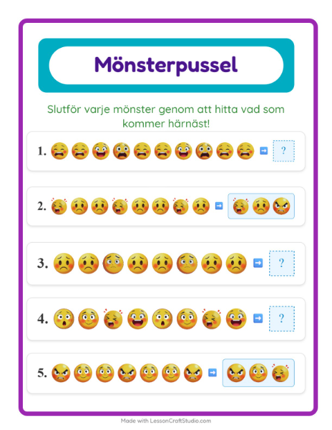 Mönster – Känslor