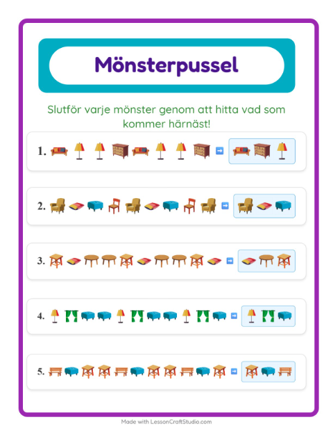 Mönster – Möbler