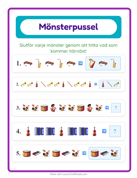 Mönster – Musik