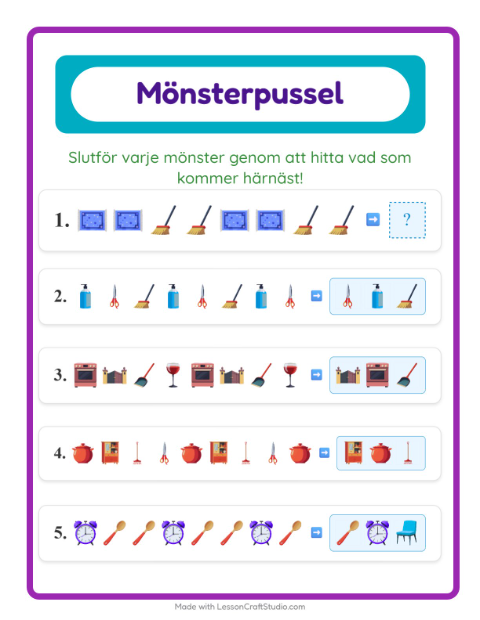 Mönster – Runt huset