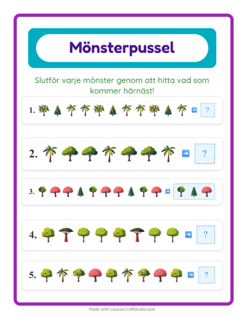 Mönster – Träd