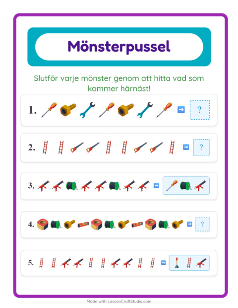 Mönster – Verktyg