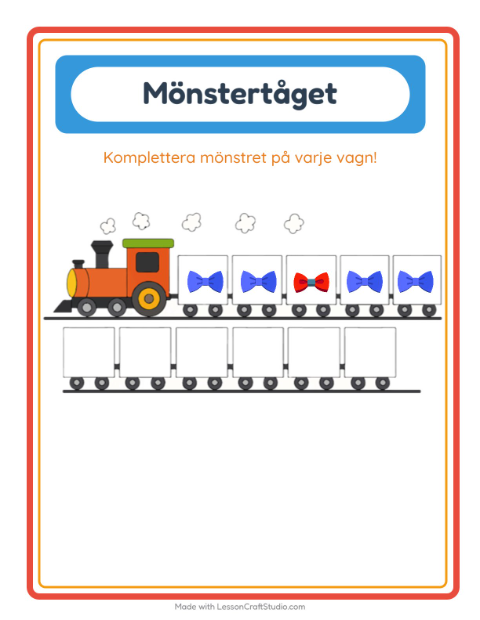 Mönstertåg – Tillbehör