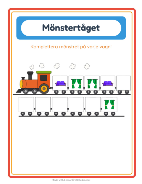 Mönstertåg – Möbler