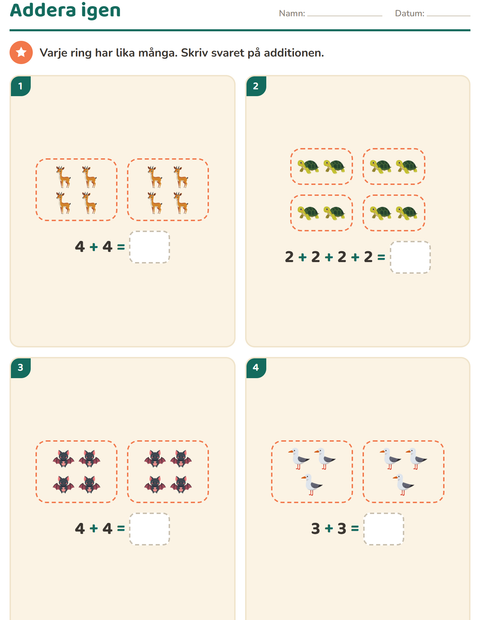 åk 2 Multiplikation