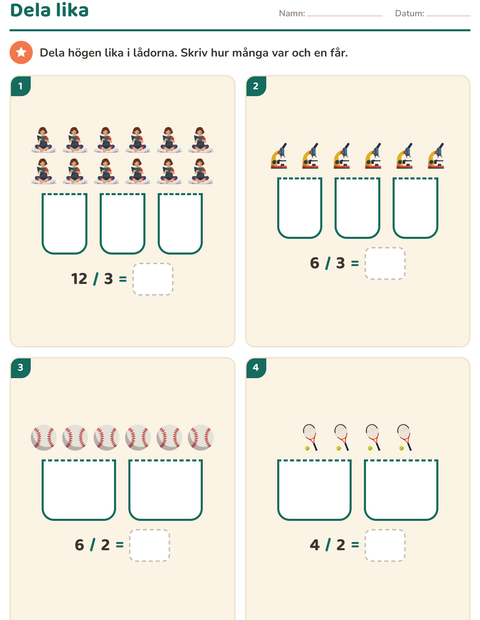 Förhandsvisning av Multiplikation med bilder-arbetsblad med Aktiviteter för Årskurs 2