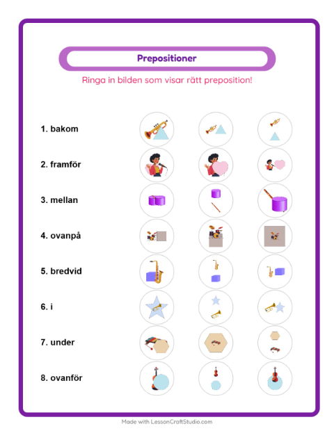 Prepositioner – Musik