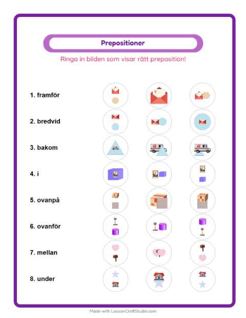 Prepositioner – Postkontor