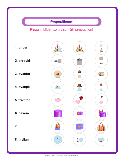 Prepositioner – Strand