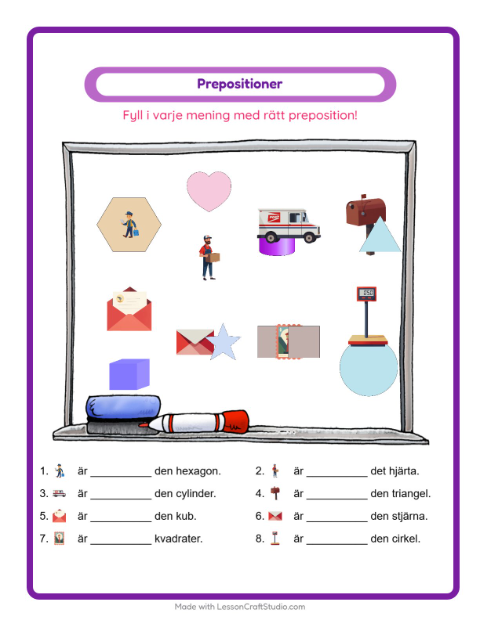 Prepositioner – Postkontor