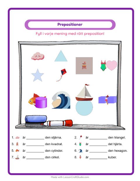 Prepositioner – Strand