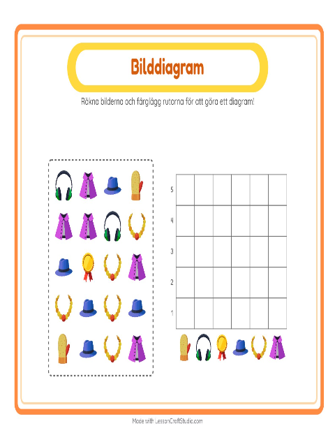 Förhandsvisning av Räkna och fyll i diagrammet: Tillbehör
