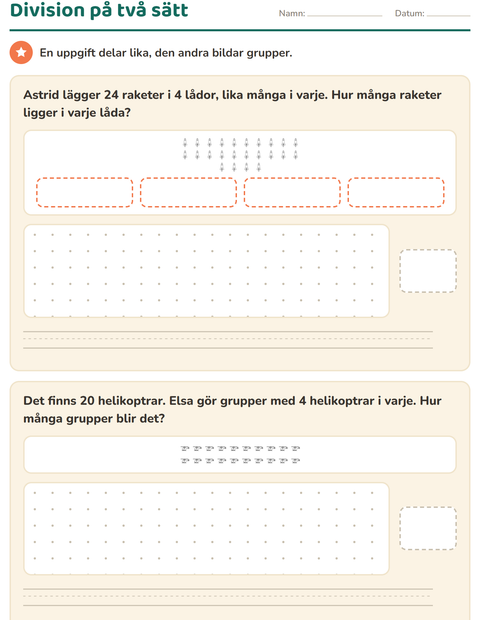 Förhandsvisning av Räknehändelser-arbetsblad med Leksaker SV 2 för Årskurs 3