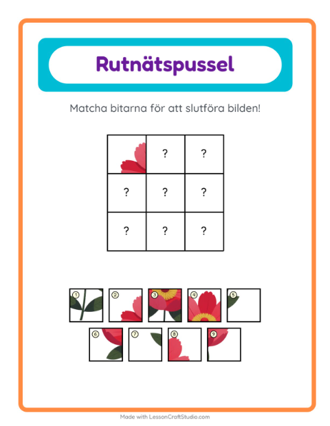 Bildrutnät – Blommor