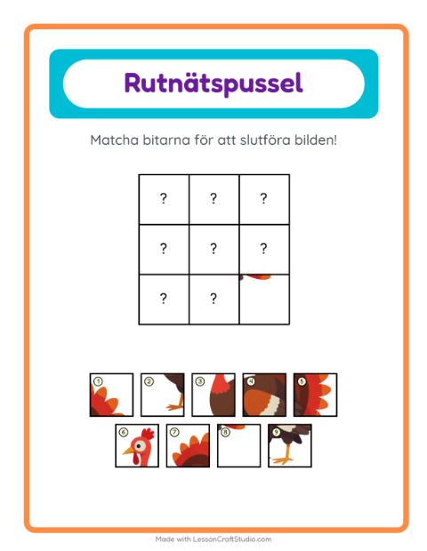 Bildrutnät – Fåglar 2