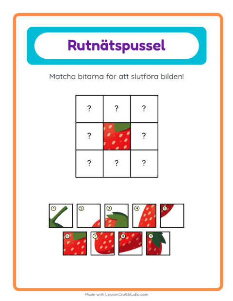 Bildrutnät – Frukost
