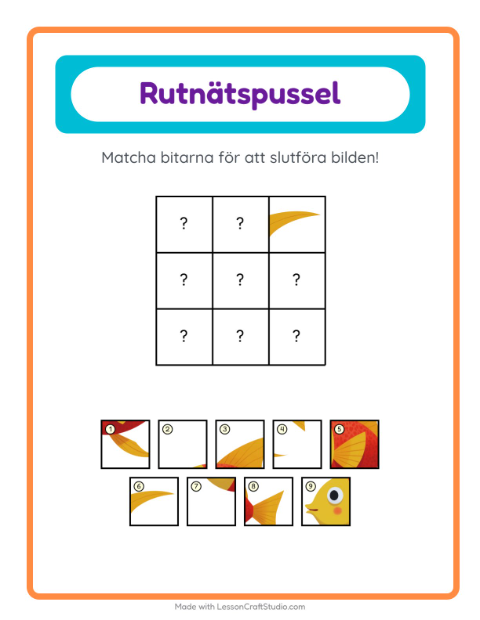 Bildrutnät – Havsliv