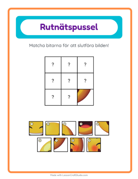 Bildrutnät – Känslor