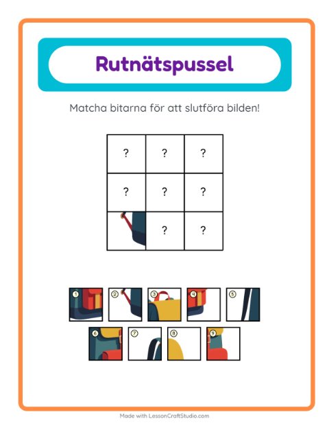 Bildrutnät – Klassrum