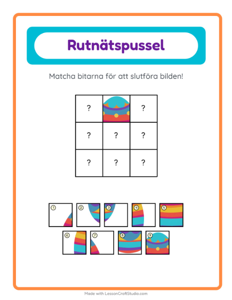 Bildrutnät – Påsk