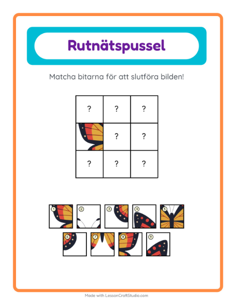 Bildrutnät – Saker som flyger