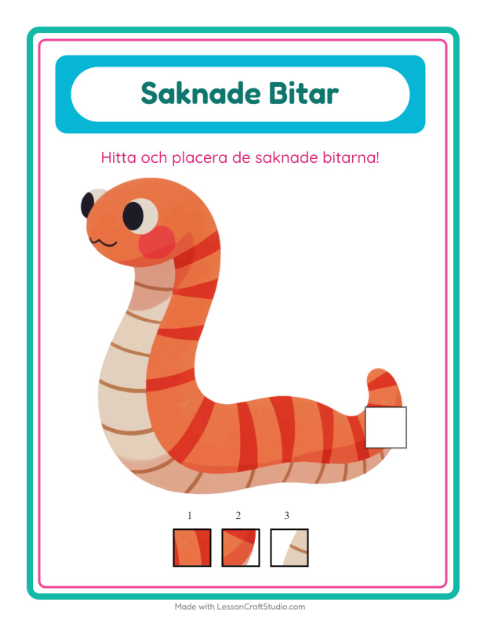 Saknad bit – Insekter och kryp