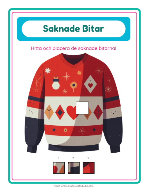 Saknad bit – Kläder